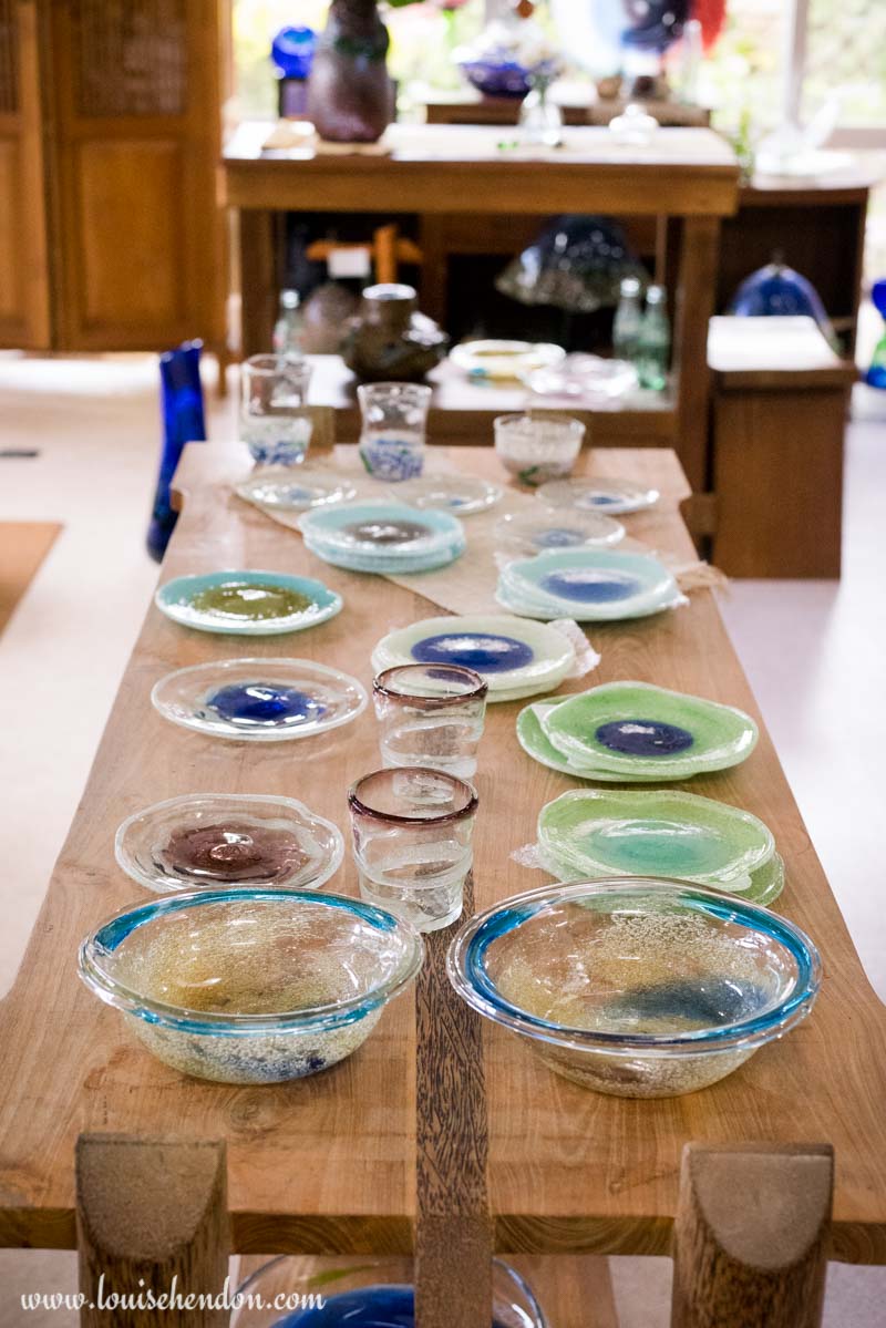 glass blowing yomitan pottery village, okinawa, japan