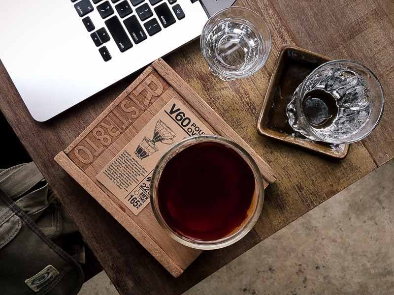 Pourover coffee at Ristr8to Labs Cafe, Chiang Mai, Thailand