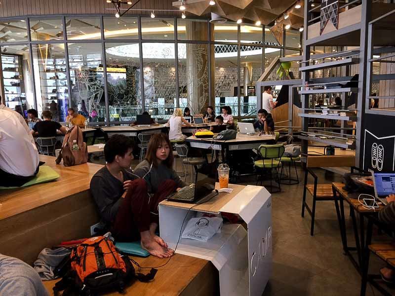 CAMP cafe and coworking space at Maya Mall, Chiang Mai, Thailand