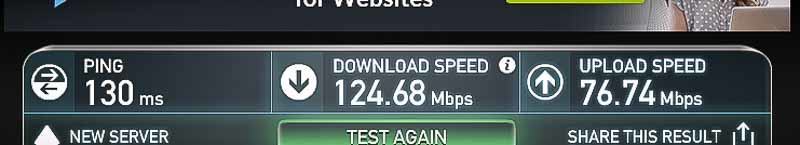 Wifi internet speed test at Ristr8to Labs Cafe, Chiang Mai, Thailand